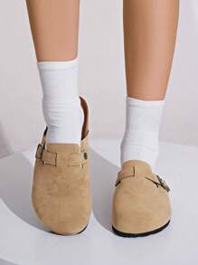 Women's Spring New Round Toe Thick Sole Comfortable Slip-On Casual Fashion Mules