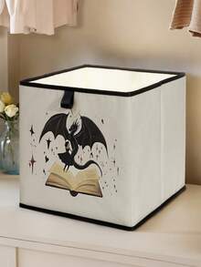1pc Cartoon Animal Print Open Storage Box, Foldable Baby Diaper & Toy Organizer Basket, Nursery Storage Bin, Stackable Drawers, Durable Multi-Function Space-Saving Design For Home, Dorm, Household Organization, Under Bed Storage - Multicolor - View 15