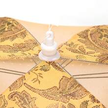 1pc Flower Embroidered Food Cover - Gold - View 4