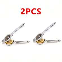 Premium Stainless Steel 1pc Manual Juicer - Hand Press Lemon Squeezer, Fruit Juice Extractor For Fresh Juice, Home Kitchen Tool Durable Stainless Steel Manual Citrus Juicer - Lemon & Orange Squeezer For Fresh Juice, Easy-To-Use Kitchen Tool With Ergonomic Handle, Perfect For Outdoor Events & Parties, Outdoor Cooking Accessory | Sleek Metallic Finish | Durable Construction, Lemon Juice Squeezer - Silver - View 16