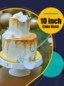 5 Stücke Tortenkartons, Goldene Tortenkartons, fettdichte runde Tortenteller, runde Tortenkartons, dicke Pappe, stabiler Tortenboden, Tortenboden, ideal zum Backen von DIY-Torten und Gebäck, professioneller Tortenteller für Tortendekorationen, stabiler Tortenkartong, lebensmittelsicheres Papiermaterial, Vollumfang-Kantenschutz für schwere oder mehrstöckige Torten, Pizzaboden, Küchenbackzubehör für Zuhause, für Torten-DIY, Desserts und Präsentation von Basteleien, Valentinstag, Dessert-Handwerksausstellung