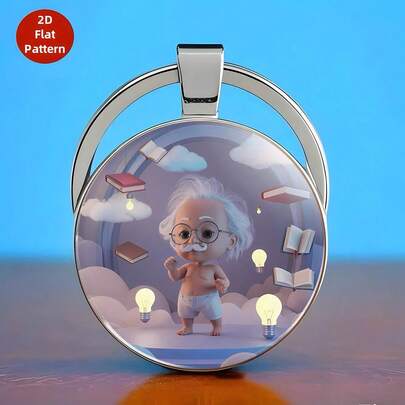 1개 키체인, 새로운 패션 맞춤형 모양 키체인 펜던트, 봄 축제 기간 동안 친구와 가족을 위한 이상적인 선물, 지갑, 배낭 및 자동차 키를 위한 컴팩트 액세서리, 일상 착용을 위한 맞춤형 참 디자인, 생일, 기념일, 졸업 및 축제 순간을 위한 세련된 선물, 일상 스타일을 향상시키는 가볍고 휴대용 기념품, 현대적인 옷장과 어울리는 다채로운 마감