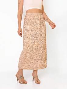 2025BR NEW Sequined Skirt - Bronze - View 3