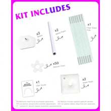 21ft Balloon Arch Stand Kit Free Combination In Width And Height E.G. 10ft X 7.5ft Convenient To Assemble And Disassemble