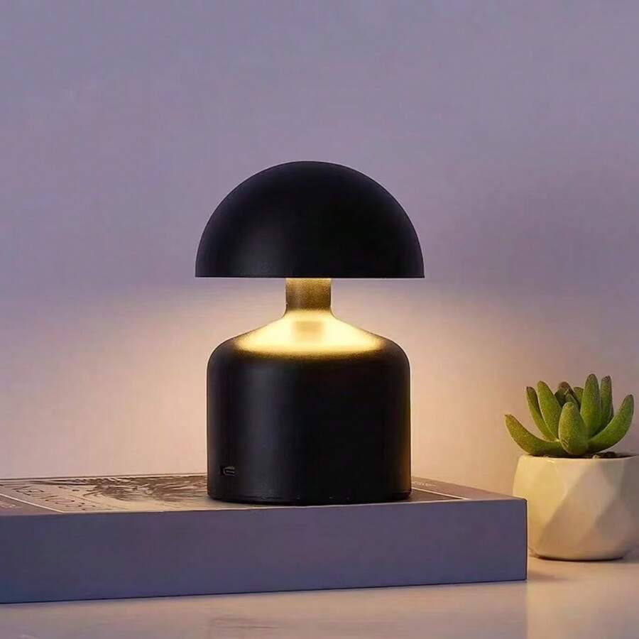 1 件无线触摸 LED 台灯,现代马卡龙蘑菇灯,3 色可调光床头灯,可充电夜灯,适用于卧室、客厅、家居装饰和礼物 - 無線檯燈 - 查看 1