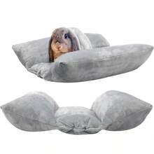 1pc Large Indoor Rabbit Cage Plush Pad, Thick Cushion Mat