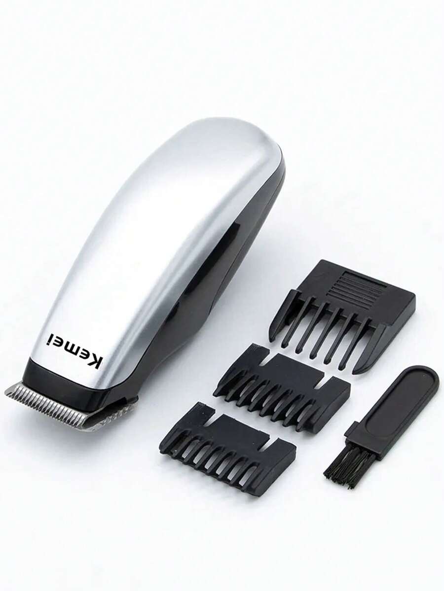 KM-666 男士紧凑型电动理发器和胡须修剪剃须刀 - 电池供电（不含 AA 电池），不锈钢刀片，ABS 不锈钢结构 | 迷你便携式设计，适合家庭/旅行无线精准修剪
