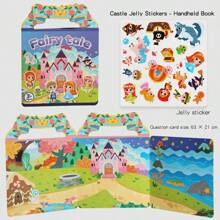 Reusable Sticker Books For Kids, 6 Sets Travel Removable Toddler Sticker Books For 3 4 5 Year Old Girls Boys Birthday Gifts Educational Learning Toys - Ocean & Zoo Animals