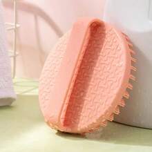 硅胶沐浴刷，泥灰擦洗工具软毛沐浴刷，浴室沐浴刷（淋浴海绵替代品） - 硅胶材质旋风圆形设计 - 深层去角质和清洁 - 日常使用