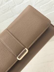 MINGYOU New Women's Long Wallet, Fashion Classic Buckle Flap Multi-Functional Large Capacity Wallet, Women's Cash Wallet, Long Wallet, Essential For Autumn