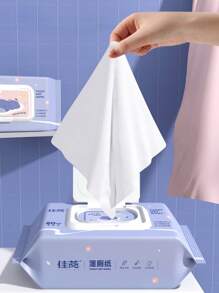 40 peças/80 peças/120 peças Papel Higiênico Úmido Descartável Jia Yan, Lenços Úmidos de Higiene Doméstica, Pacote Grande de Lenços de Limpeza Úmidos para Banheiro