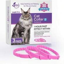 3/4 Pack Calming Cat Collar, Effectively Relieves Anxiety And Stress, Releases Pheromones To Keep Cats Calm And Relaxed, Comfortable, Adjustable Size Suitable For Small, Medium, Large Cats And Kittens - Redwood - View 13