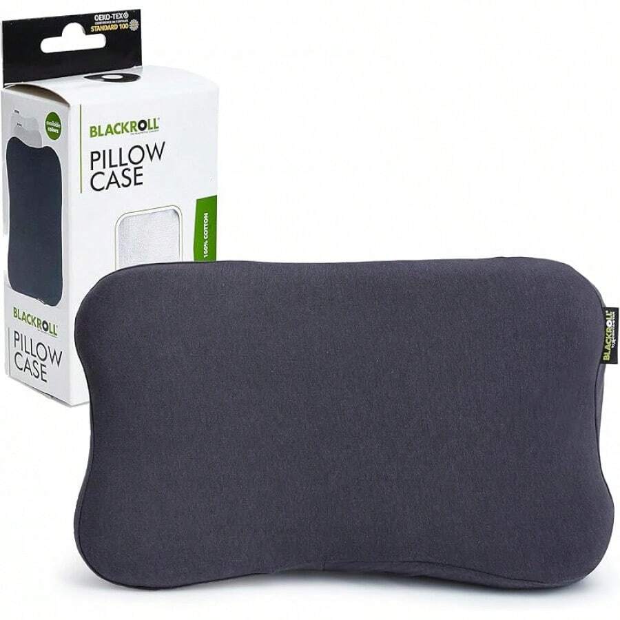 BLACKROLL.® Pillow Case Jersey Cushion Cover, 30 X 50 Cm, For Recovery Pillow, Soft Pillowcase Made Of High-Quality Cotton, Dimensionally Stable Cushion Cover Without Wrinkles, Anthracite - 木炭 - 查看 1