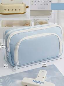 Large Capacity Pencil Case, Stationery Bag, Pencil Box, Big Pencil Case, Handheld Pencil Box, Stationery Box, Cosmetic Bag, Cosmetic Case, Portable Gift Suitable For Office, School, Teens, Girls, Boys , Back To School Gifts