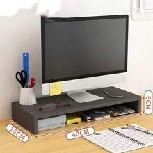 Computer Monitor Riser Stand, Office Desk Keyboard Storage Organizer Shelf, Desktop Pad - Multicolor - View 5