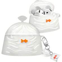 DBoaretiu For Airpods 4th 2024 Case Cute Cartoon Kawaii With Keychain Funny Design Cover Shell For Girls Teens Women Cases For Air Pods 4th Fish7001 - 魚 - 查看 1