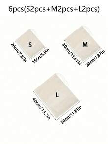 1 cái/3 cái/6 cái, Túi đựng sữa hạt, Túi lọc sữa đậu nành, Túi đựng sữa hạnh nhân tái sử dụng, Túi đựng sữa hạt cao cấp đựng sữa hạnh nhân sữa đậu nành, Lưới mịn, Vải thưa, Bộ lọc cà phê pha lạnh, Phụ kiện nhà bếp - trắng - Xem 12