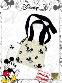 Disney Disney Mickey Mouse Drawstring Shoulder Bag, Handbag For Shopping, Travel And Commuting