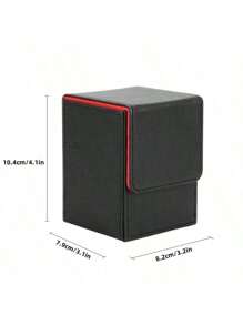 可堆叠卡片收纳盒，100 个插槽，简约设计，适用于梦幻卡牌宝藏 WS 等纸牌游戏 - 多顏色 - 查看 4