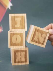 Custom Wooden Blocks With Name,Personalized Baby Blocks,Customized Alphabet Blocks,Customizable Wooden Name Signs For Nursery,Baby Shower Decorations,Baby Blocks For Baby Shower,Bedroom,Shower Decoration,Party Decorations,Maternity Photo Prop,New Mom Keepsake Gift,Mom,Family,Friends,Boy,Girl,Kids - Style a - View 2