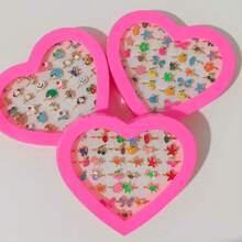 KIT6-36 Cartoon Kids Rings, Cute Princess Rings For Girls, Children's Jewelry, Baby Gifts - Vàng - Xem 6