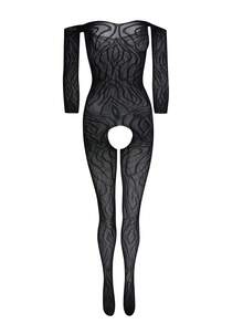 1 bộ đồ lót gợi cảm dành cho nữ, áo liền thân lưới xuyên thấu, áo bodysuit hở vai tay lửng, áo liền quần bó sát hở đáy, áo khoác ngoài bikini, trang phục dự tiệc gợi cảm cho ngày Valentine. - màu đen - Xem 7
