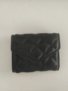 女士绗缝水钻时尚短款钱包女士钱包钱包小钱包