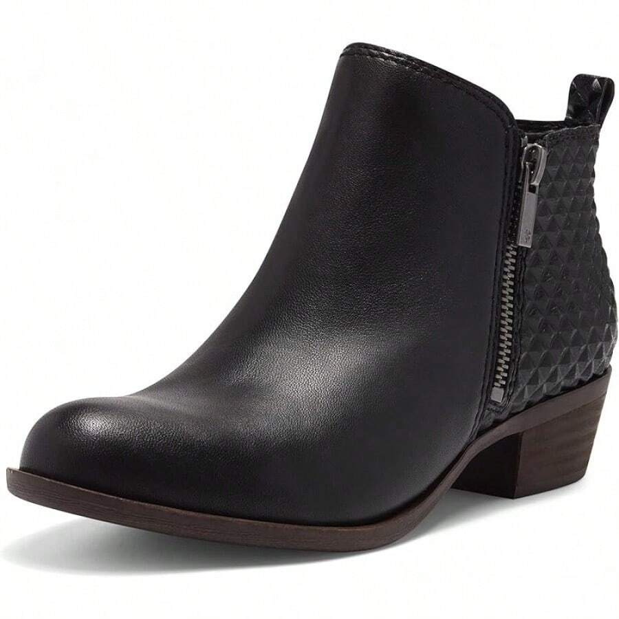 Women's Basel Ankle Bootie - Fashionable Footwear - 黑/黑 - 查看 1
