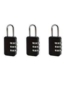 1pc Mini High-Grade Metal Combination Lock, 3-Digit Password, Suitable For Luggage, Suitcases, Gym Lockers, Drawers, Ideal Travel Accessory, Portable, Durable, Anti-Tamper, Compact Design, Convenient To Carry, Essential For Travel And Back To School Season - Multicolor - View 22
