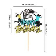 Błyszczące czarne ozdoby na babeczki w kształcie piłki koszykowej, piłki nożnej, futbolu amerykańskiego, golfa, kręgli, tenisa, piłki ręcznej, hokeja na trawie, bilarda, piłki sportowej, jako dekoracja na imprezę o tematyce sportowej - Wielokolorowe - Zobacz 18