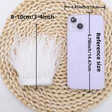 1米/39.37英寸人造羽毛饰边DIY婚纱羽毛丝带工艺品手工缝制流苏服装配饰8-10厘米