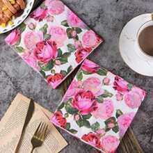 20/40 Peças Guardanapos Descartáveis de Folha de Eucalipto, Suprimentos Festivos de Primavera, 2 Camadas, 13*13 Polegadas Lenços de Papel Impressos para Festa ao Ar Livre, Piquenique, Restaurante, Festa em Casa, Casamento, Guardanapos de Papel para Festa - Folha - Visão 7