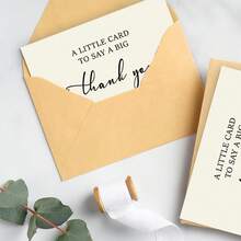 1/5/10张装感谢卡，含信封，适用于婴儿派对、婚礼、教师节、毕业典礼、商务、节日、圣诞节、感恩节等场合（贴纸两种款式随机）。 - 彩色 - 查看 5