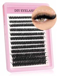 240Pcs Fluffy Lash Clusters 30D/40D/50D/80D Individual Eyelash Thick Cluster Eyelash Extensions D Curl Lashes Clusters Individual Lashes 9-18MM Wispy Cluster Lashes Lash Clusters,Eye Lash Clusters,Individual Eyelashes,Lashes,Fake Lashes - D - View 11