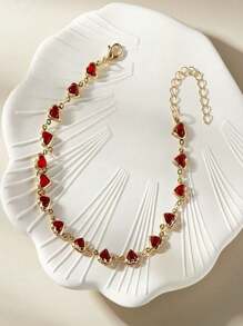 1 Peça Corrente para Perna de Renda Borla Falsa Diamante, Acessório de Moda Elegante e Sexy para Festa/Presente de Feriado (Feito à Mão, Tolerância de Erro de 1-3 cm)