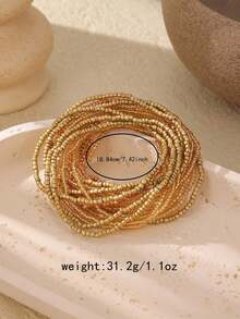 20pcs/Set Women's Bohemian Beaded Stackable Bracelets