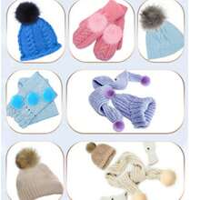 2 Stücke 10cm Kunstfell Bommel mit Gummischlaufe, DIY Accessoires für Mützen, Schlüsselanhänger, Schals, Handschuhe, Taschen - Verschiedenfarbig - Übersicht 6