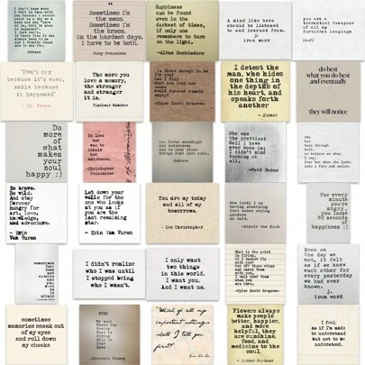 60张复古贴纸，包括名人贴纸、励志贴纸、涂鸦贴纸、乙烯基防水贴纸，可用于水瓶、保温瓶、吉他、行李箱、手机、手机壳、笔记本电脑、滑板等，是馈赠佳品。