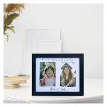 Then And Now Graduation Picture Frame, Double 4x6 Photo Frame, Class Of 2025, School Picture Frame Pre-K To 12 Display, Grad Party Decor, Gifts - Multicolor 244 - View 3