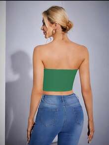 Women Tops - Dark Green - View 2