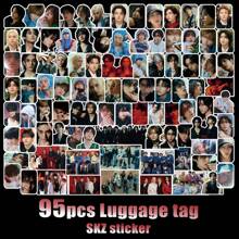 STRAYKIDS//Kpop 贴纸、Giant、Hop 等专辑贴纸、明星周边贴纸、水瓶贴纸、DIY 剪贴簿贴纸、行李贴纸、PermissiontoDance 专辑可爱贴纸 - 彩色 - 查看 4