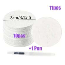 6/11/21 件 3D 海绵画板，带注水刷 - 蓬松纹理艺术纸、DIY 绘画工具、创意设计装饰纸、适用于圣诞礼物、手工艺品、纹理绘画、DIY 项目、增强艺术体验、理想的礼物选择、激发创造力 - 彩色 - 查看 19