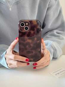 Fashionable Leopard Print Tie Dye Gradient Phone Case Suitable For IPhone 17Promax/17air/17/17Pro/16Promax/16/15Pro/14/13/12/11promax/13Pro, Personalized Middle Eastern Design, Hard PC Material Phone Case