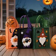 1 buc/3 buc Decorațiuni de Halloween pentru păpuși cu desene animate, geantă de in cu oameni din pădure, geantă de bomboane pentru păpuși fără chip, en-gros pentru evenimente de sărbători, consumabile pentru petreceri