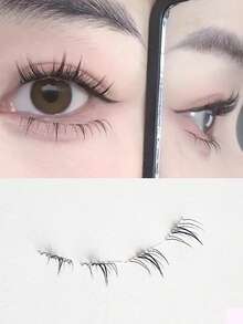 10 Packs, 120pcs/Pack, 0.05mm Thickness (6mm Length) Drooping Eye Lash Clusters, DIY Handmade Eyelashes, Cartoon Sweet Style, Manga Big Eyes Cute, Cosplay, Reusable, Suitable For Halloween, Daily Wear, Dates, Great Gift For Women Lash Clusters,Eye Lash Clusters,Individual Eyelashes,Lashes,Fake Lashes