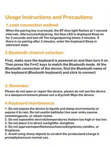 AKKHOO Teclado inalámbrico de 10 pulgadas ultrafino, recargable, silencioso, inalámbrico para tabletas/portátiles, teclado mini compatible con iPad - Azul - Ver 11