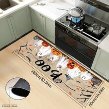 1 pieza Felpudo de Halloween, estampado abstracto de fantasma, animal y calabaza de dibujos animados, antideslizante de diatomita, alfombra de cocina, felpudo, alfombra rectangular impresa en 3D, adecuada para sala de estar, dormitorio, pasillo, baño, lavandería, decoración del hogar interior y exterior - Multicolor - Ver 27