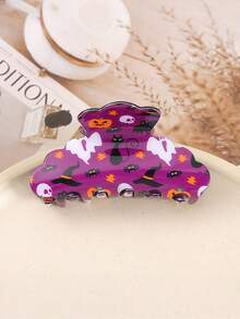 1pc Halloween Fashion, Funny And Unique, Grab The Back Of A Girl's Head With A Hair Claw, A Festive Hair Accessory Hair Accessories Fashion Claw Clips Ladies Hair Clamps Casual Hair Jaw Clip Autumn Accessories Festival Accessories Fall Hair Clips Winter Decor For Vacation Outfits Woman