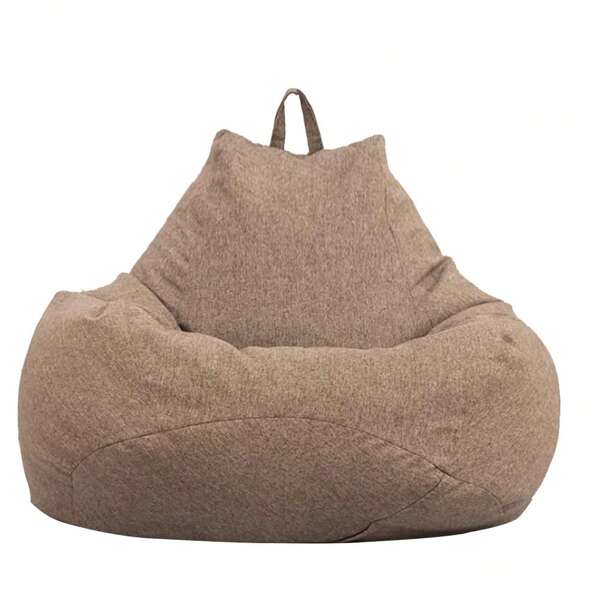 Weicher Sitzsack-Bezug aus Memory-Schaum mit Wildlederimitat, Möbel-Lounge-Überzug (nur Bezug, ohne Füllung enthalten)