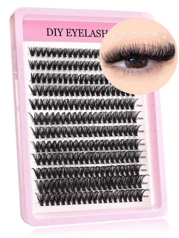 240Pcs Fluffy Lash Clusters 30D/40D/50D/80D Individual Eyelash Thick Cluster Eyelash Extensions D Curl Lashes Clusters Individual Lashes 9-18MM Wispy Cluster Lashes Lash Clusters,Eye Lash Clusters,Individual Eyelashes,Lashes,Fake Lashes - D - View 12